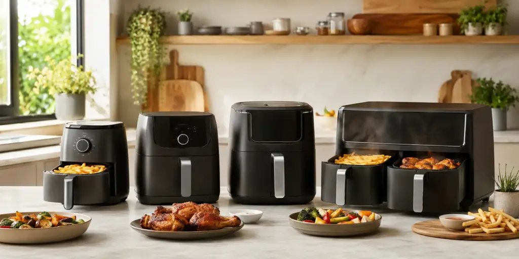 Wie viel Watt sollte eine Hei&szlig;luftfritteuse haben? Der Airfryer-Leistungscheck nach Gr&ouml;&szlig;e